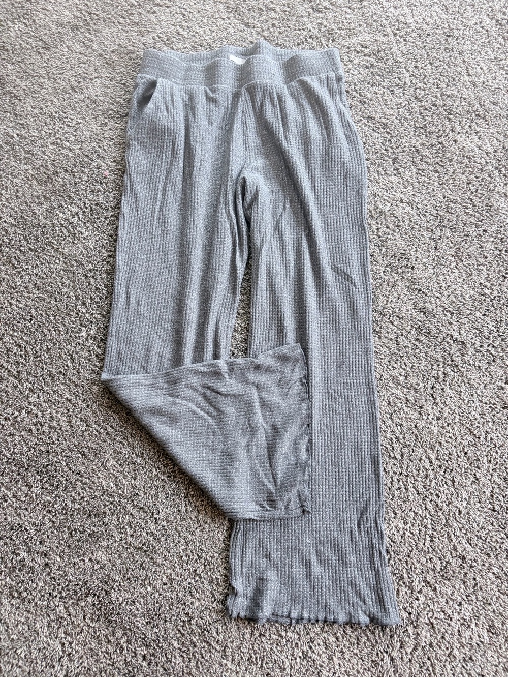 Women’s Z Supply Rib-Knit Gray Lounge Pants